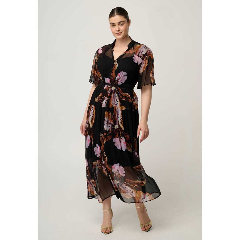 OnceWas Ceres Sheer Chiffon Dress image number 3